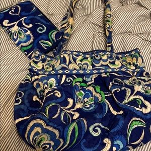 Vera bradley small tote with matching wallet
